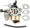 Hancaner Carburador Moto para Honda GX160 GX168F GX200 5.5HP 6.5HP Carburador Generador con 3 * Juntas Motores Motor Generador Cortacésped