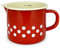 Isabelle Rose Tazza con misurino Smaltata Pois e Manico Shabby Chic 1L 5155