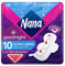 Nana Ultra Goodnight Large Serviettes Hygiéniques Avec Ailettes - 10 unités (lot de 1)