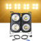 Led Par Scheinwerfer DJ Discolicht, 4x100w COB Warmweiße Farbe DMX512 LED Strahler Bühnenlicht Party Licht Scheinwerfer Beleuchtung für Party Beleuchtungen