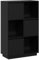 vidaXL Highboard Sideboard Kommode Schrank Anrichte Beistellschrank Mehrzweckschrank Holzschrank Hochschrank Schwarz 74x35x117cm Massivholz Kiefer