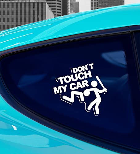 myrockshirt Don`t Touch My car Nicht anfassen 15 cm Aufkleber Sticker Autoaufkleber