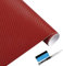 NewL 3D Rot Carbon Fiber Vinyl Wrap Rolle mit Luftablass Blasenfrei Klebefilm Enthält Installationswerkzeuge 45x152cm