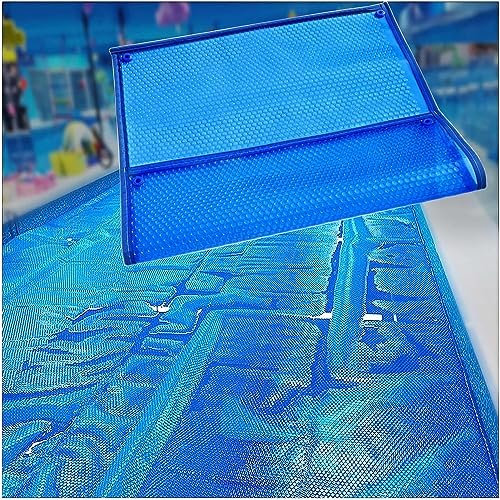 SAFWEL Protecteur de Piscine Anti - poussière Bâche à Bulles pour Les piscines creusées Hors Terre, Bâche Flottante, 400 microns Bleu Bulle (Size : 2m x 2m (6ftx6ft))