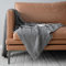 MHUQIA Kuscheldecke, Strick Sofadecke Schlafdecke Mit Fransen, Boho Tagesdecke Wohndecke Winter Strickdecke üBerwurf Couchdecke Sofa üBerwurfdecke Dekorative Decke