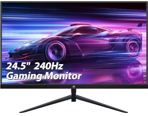 Z-Edge 25 Zoll (24,5 Zoll) Gaming Monitor 240Hz 1ms MPRT 1080P Full HD VA Panel, 350cd/m² Helligkeit, Rahmenlos Design, FreeSync, HDMI 2.0 & DisplayPort 1.4, VESA Kompatibel - Schwarz