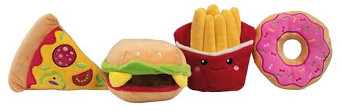 Doogy - 4 Stück Fast Food Plüschtiere