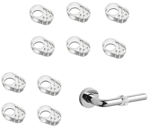 Changyeah 10 Pieces Door Handle Bumpers,PVC Door Handle Window and Door Protector for Interior Doors and Walls,Protect The Integrity of Walls&Furniture