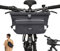 LARKSON Lenkertasche Fahrrad Grau - Lasse - 2 in 1 Fahrradtasche & Umhängetasche - Bikepacking Tasche für Lenker Vorne mit Reflektion - Wasserabweisend