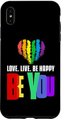 Pride Phone Case Damen Herren LGBTQ Regenbogen Handyhülle Hülle für iPhone XS Max
