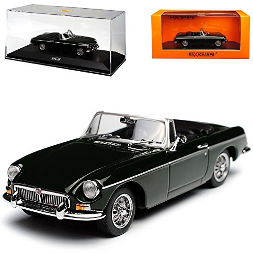 Generisch MG MGB Cabrio Grün 1962-1980 1/43 Minichamps Maxichamps Modell Auto mit individiuellem Wunschkennzeichen