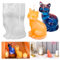 Molde de silicona para velas Molde de fundición Molde de silicona para gato silicona animales Molde de jabón para Gato Molde de epoxi para animales Molde de vela Molde de yeso para gato resina Molde