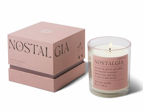 Paddywax Mood Duftkerze im Glas Nostalgie, Duftnote: Pfeffer & Pflaume, Inhalt: 226g, MD0802EU