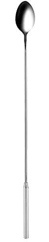 Teardrop Stainless Steel Steel Spoon, Steel Bar Spoon Mixing Spoon Bar Spoon 12in Long Handle for Cocktail Stirring Coffee Tea Milk Tea