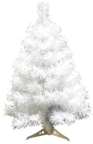 Weihnachtsbaum, weißer künstlicher Weihnachtsbaum mit Stand 2ft Lebend dekorativ Kleiner Weihnachtsbaum Abnehmbarer Weihnachtsdekorationen für Zuhause, Mini -Weihnachtsbaum, Kleiner Weihnachtsbaum