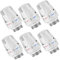 Thermostatic Radiator Heads Automatical Temperature Control Heads Anti Freeze Radiator Valve Heating Systems for Home Office (6 Pieces)