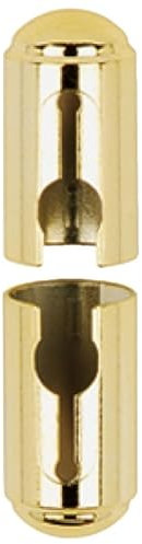 cyclingcolors 2x Couvre gond cache paumelle fenêtre porte portail Charnière Capuchon Protection Meuble Douille, 16mm nickel mat