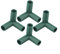 Zeroupshop Lot de 4 connecteurs de structure de jardin, joints de poteau en plastique, support stable, connecteur de construction robuste pour cadre de serre, diamètre intérieur 16-17 mm (A)