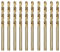 luwiscook HSS Cobalt Jobber Drill Bit, 10pcs 3.2mm M35 HSS Cobalt Jobber Twist Drill Bit Set with Plastic Case for Drilling Stainless Steel, Hard Metals, Cast Lron, Aluminium and Copper
