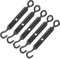 Amosfun 5stücke Edelstahl Turnbuckle Haken Und Ösen Spannschloss Verstellbare Drahtseil Tensioner Für Vielseitige Anwendungen Für Haushalt Und Industrie