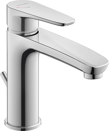 Duravit Waschtisch-Einhebelmischer S FreshStart + -Flow B.1 m Zugst.Abl.Gar., Ausladung 139mm, chrom