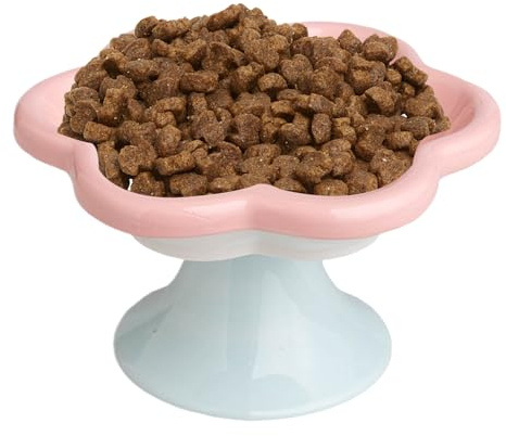 s elevados para gatos de interior Cuenco De Cerámica Para Agua, Antifatiga | s Elevados Para Gatos Que Protegen La Columna Antivómitos, Ergonómico De Cerámica Para Perros Y Gatos, Seco