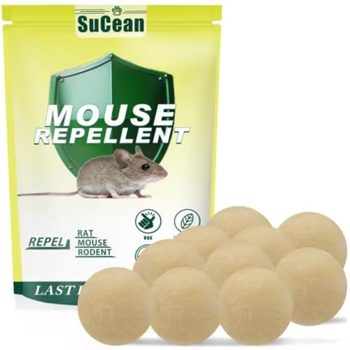 SuCean Mouse Repellent, Peppermint Oil Rat Repellent Outdoor, Mouse Deterrent8