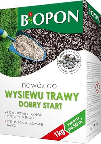 Concime Starter per Prato 1kg - Fertilizzante Semina Erba 50m2 - NPK 16-16-16