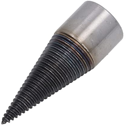 ZAICOLER Trapano Spaccalegna in Acciaio al Carbonio Ad Alta Durezza per Spaccare Rapidamente Tronchi di Legna da Ardere - 1 Punta da Trapano (32MM)