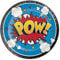 Creative Party PC324836 Comic Slogan Round Dessert Paper Plates, 7-8 Pcs, Black