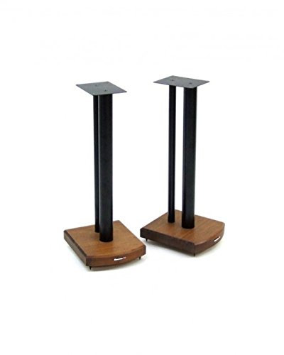 Atacama Moseco 6 Speaker Stands Dark Bamboo-Gloss Black Pole