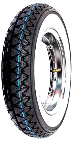 Motocar Kenda K333 Komplettrad Weißband 3.50-10 51J Ape 50 Rad für Piaggio Ape 50 Metall Chrome Dreirad-Commercial