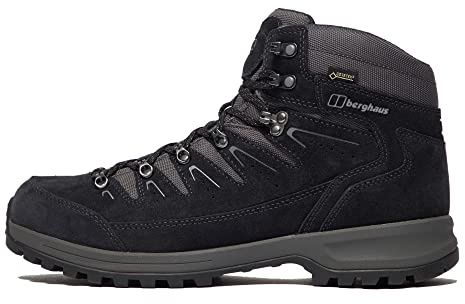 Berghaus Men's Explorer Trek Gore-Tex Waterproof Walking Boots | Highly Breathable | Extra Cushion, Navy/Grey, 8