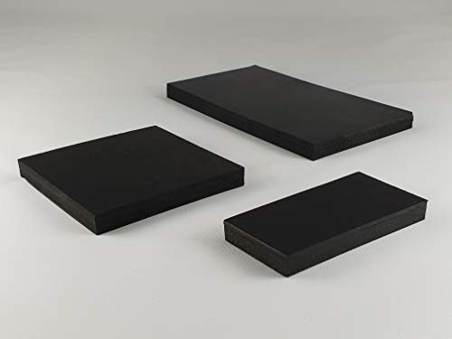 Gummimatte Gummiplatte 100x100mm / 10mm Stärke Antivibrationsmatte für z.B. Waschmaschine / Hochleistungsmixer