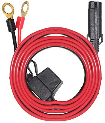 SPARKING 1,8 m langes Ringkabelschuh-Kabel – SAE auf O-Ring-Kabelbaum, Schnellverbindung/Trennmontage, 10 A Sicherung (1,8 m)