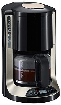 LTLWSH Cafetière à Filtre, avec Fonction Timer Cafetiere avec Écran LCD 1.25L Garder au Chaud Filtre Permanent Lavable 1000 Watts