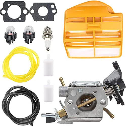 ZAMDOE Carburatore per Motosega a Gas Husqvarna 445 445E 450 450E, per Jonsered CS2245 S II 2250, sostituisce # C1M-EL37B, 506450401, con guarnizioni Filtro Aria Candela