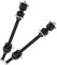 Aramox 2Pcs Front Stabilisator Endlinks, Schwarz Anti-Roll Stabilisator Link Ersatz für 1500 5LUG 4WD 2006-2017 Querlenker Vorne Endglieder