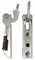 Royal - Kit 2 cerniere 95 x 20 mm. interasse di fissaggio 42 mm. filettatura 6MA per cucina stufa a legna - KCF6890