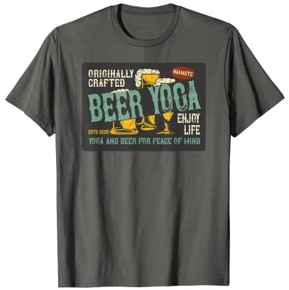 Beer Drinking Yoga Exercise Shirts