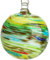 QFkris 10,2 cm geblasenes Glas Weihnachtsschmuck Kugel für Weihnachtsbaum, mundgeblasene Glasornamente, Gazing Balls Hexenkugeln Freundschaft Kugel Glas