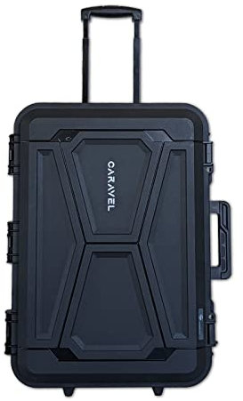 Sanelli Ambrogio, Caravel Trolley Supra, con Set di 13 Coltelli e 9 Accessori da Cucina, Impermeabile, Resistente, Sicura, in Plastica 100% Riciclata, con Spazio per Lucchetti e Maniglia Ergonomica