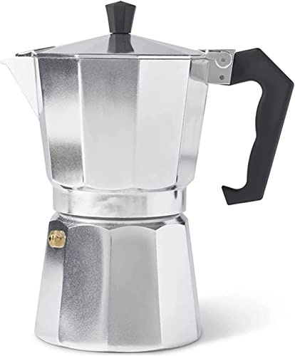 REJOON Caffettiera a caffettiera Caffettiera in Alluminio Caffettiera Ottagonale Caffettiera Moka (Color : Silver)
