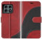 BoxTii Cover per OnePlus 10 PRO 5G, Custodia in PU Pelle Portafoglio per OnePlus 10 PRO 5G, Magnetica Cover a Libro con Slot per Schede, Rosso