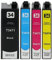 Inkpro 4 Druckerpatronen T34 XL kompatibel mit Epson T3471 Black, T3472 Cyan, T3473 Magenta, T3474 Yellow für Workforce Pro WF-3720DW, WF-3720DWF, WF-3725DWF
