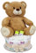 MilaBoo® beige Windeltorte Mädchen mit kuscheligen großen Teddybär I hochwertiges Neugeborenen Geschenk mit Windeln und Produkten von Hipp (beige groß 2)