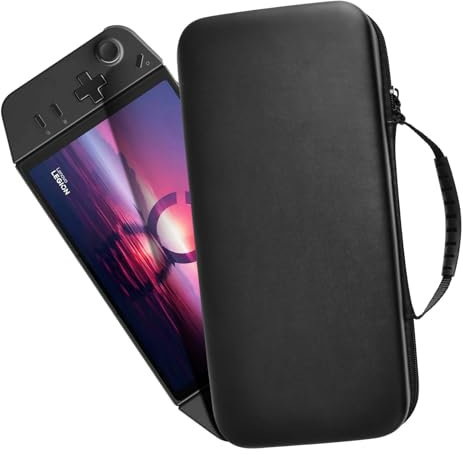 Hzycwgone Sacoche de Transport pour Lenovo Legion Go Console Gaming,Support Portable Legion Go Coque Rigide en EVA avec Espace Supplémentaire pour Câble,Chargeur et Cartes(Noir)