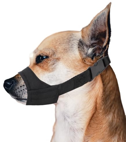 Maulkorb für Kleine und Mittelgroße Hunde mit Kurzer Schnauze, Maulkorb Gegen Beißen Dog Muzzle für Chihuahua Shih Tzu, Schnauzenumfang 8,9-10,8cm