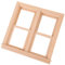 Ornament Mini-Hauszubehör Puppenhausfenster Spielset aus Holz Spielzeug Modelle Miniatur-Outdoor-Tools Puppenzubehör leer Möbel Haushaltsprodukte Fensterrahmen Holzfenster hölzern