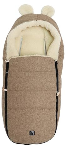 Kaiser 65322 HOODY MAUS WOOL Babyschalen Woll Fußsack (wheat)